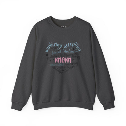 Heartfelt Mom Sweatshirt - Cozy Gift for Mother’s Day, Birthday, Casual Wear, Family Time, Inspirational Apparel