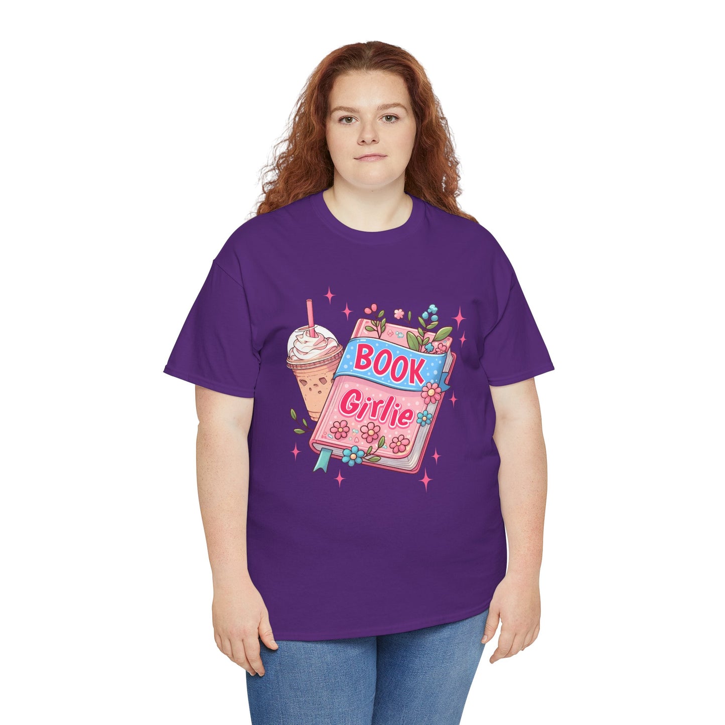 Cute Bookish Girlie Tee - Perfect for Readers, Gifts, Summer Fun, Book Club Shirts, Casual Wear