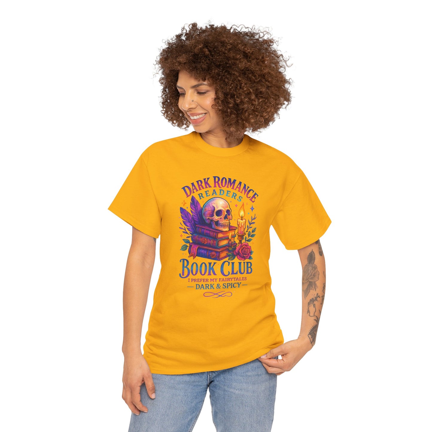 Dark Romance Book Club Tee, Unisex Cotton Graphic Tee, Ideal Gift for Readers, Cozy Bookworm Apparel, Great for Book Lovers, Nerdy T-Shirt