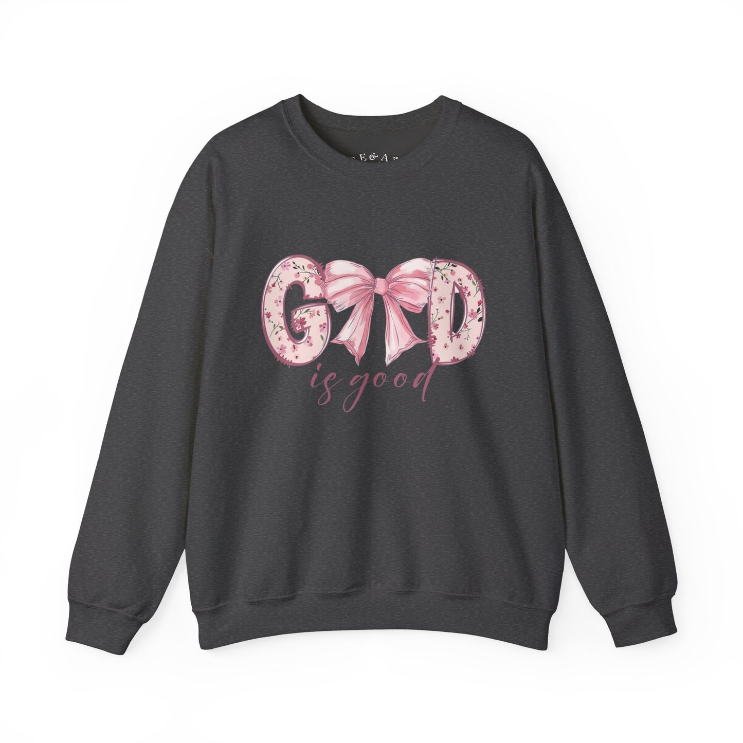 God is Good Crewneck Sweatshirt, Inspirational Sweatshirt, Christian Apparel, Gift for Her, Faith-Based Fashion, Relaxed Fit Sweater