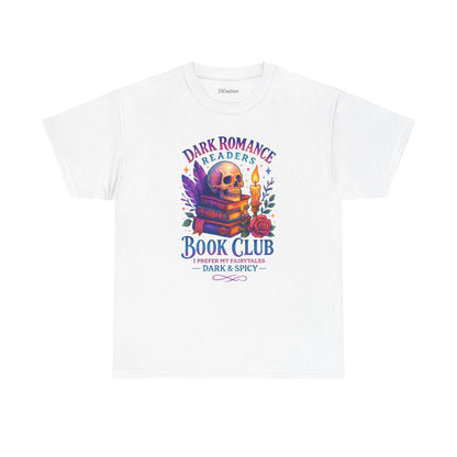 Dark Romance Book Club Tee, Unisex Cotton Graphic Tee, Ideal Gift for Readers, Cozy Bookworm Apparel, Great for Book Lovers, Nerdy T-Shirt