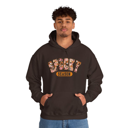 Spooky Season Unisex Hooded Sweatshirt, Casual Wear, Gifts for Athletes, Cozy Streetwear, Sports Lover Apparel, Fall Fashion