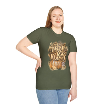 Autumn Vibes Unisex T-Shirt | Fall Fashion, Harvest Tee, Cozy Outfit, Seasonal Apparel, Gift for Thanksgiving
