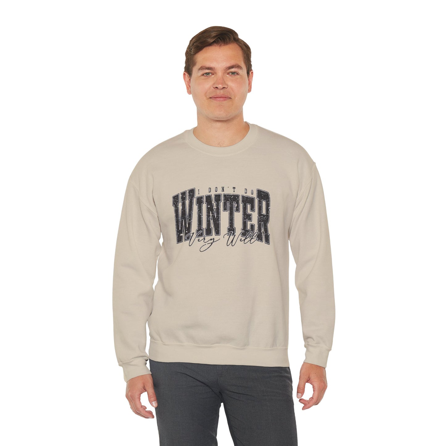 Winter Vibes Sweatshirt | Cozy Unisex Crewneck for Cold Days, Gift for Him/Her, Winter Fashion, Casual Comfort, Holiday Apparel