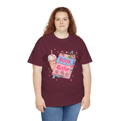 Cute Bookish Girlie Tee - Perfect for Readers, Gifts, Summer Fun, Book Club Shirts, Casual Wear