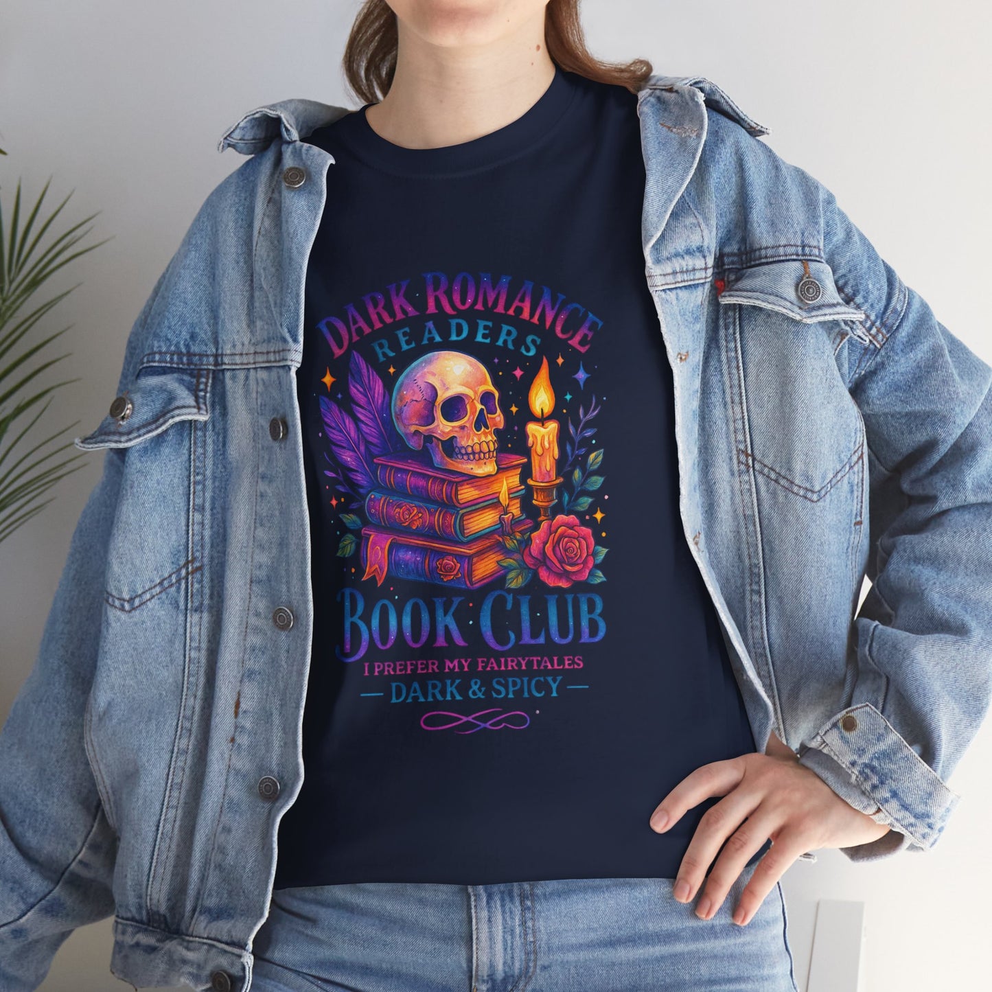 Dark Romance Book Club Tee, Unisex Cotton Graphic Tee, Ideal Gift for Readers, Cozy Bookworm Apparel, Great for Book Lovers, Nerdy T-Shirt
