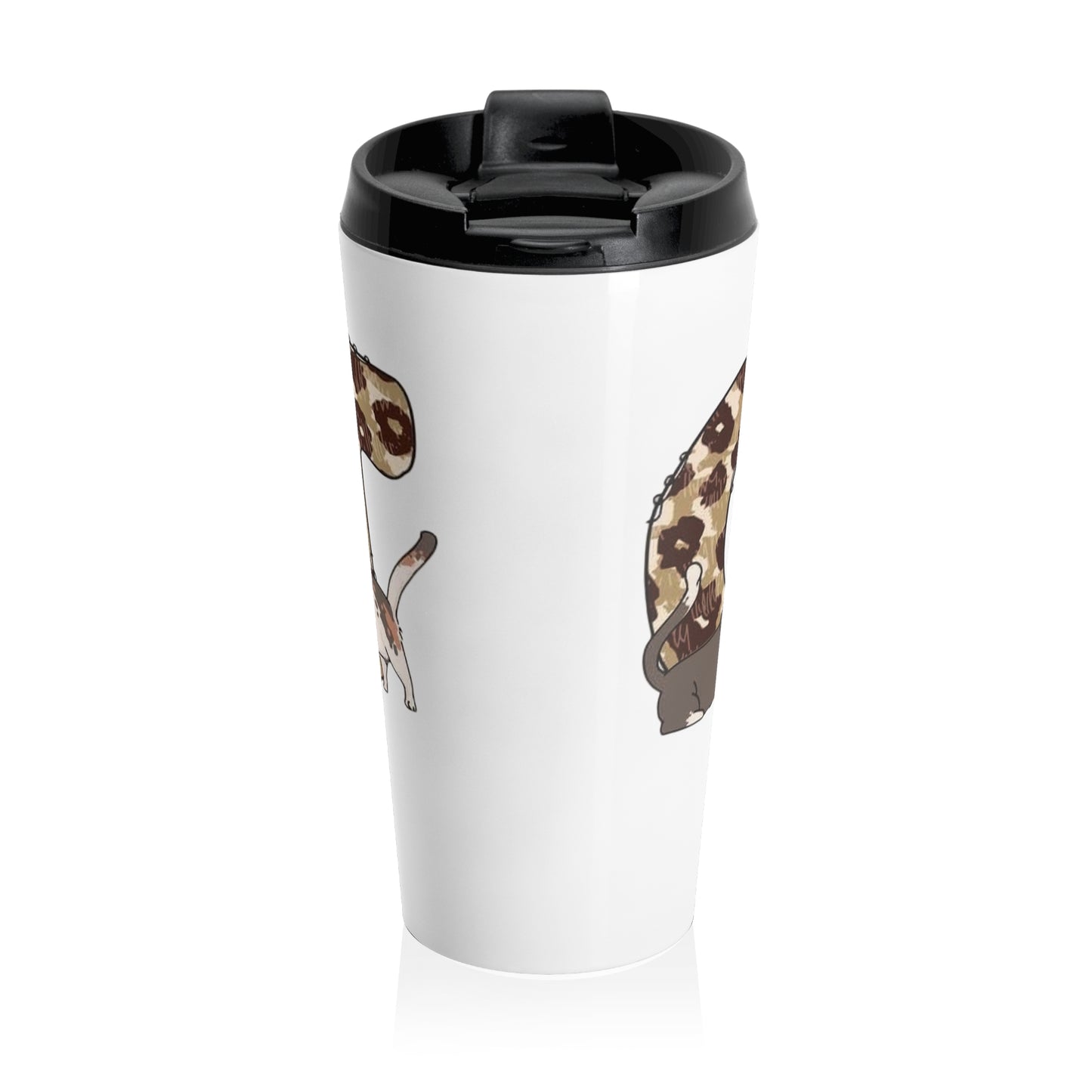 Leopard Print Cat Mom Travel Mug | Perfect Gift for Cat Lovers | Coffee, Tea, Travel Accessories, Mother's Day, Birthday