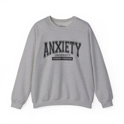 Anxiety University Crewneck Sweatshirt - Cozy Mental Health Apparel, Gift for Students, Relaxed Fit Sweatshirt, Perfect for Everyday [...]
