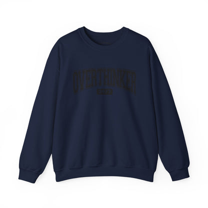Oversized Overthinker Sweatshirt for Comfort Lovers, Casual Style, Great Gift for Thinkers, Cozy Crewneck for All Occasions