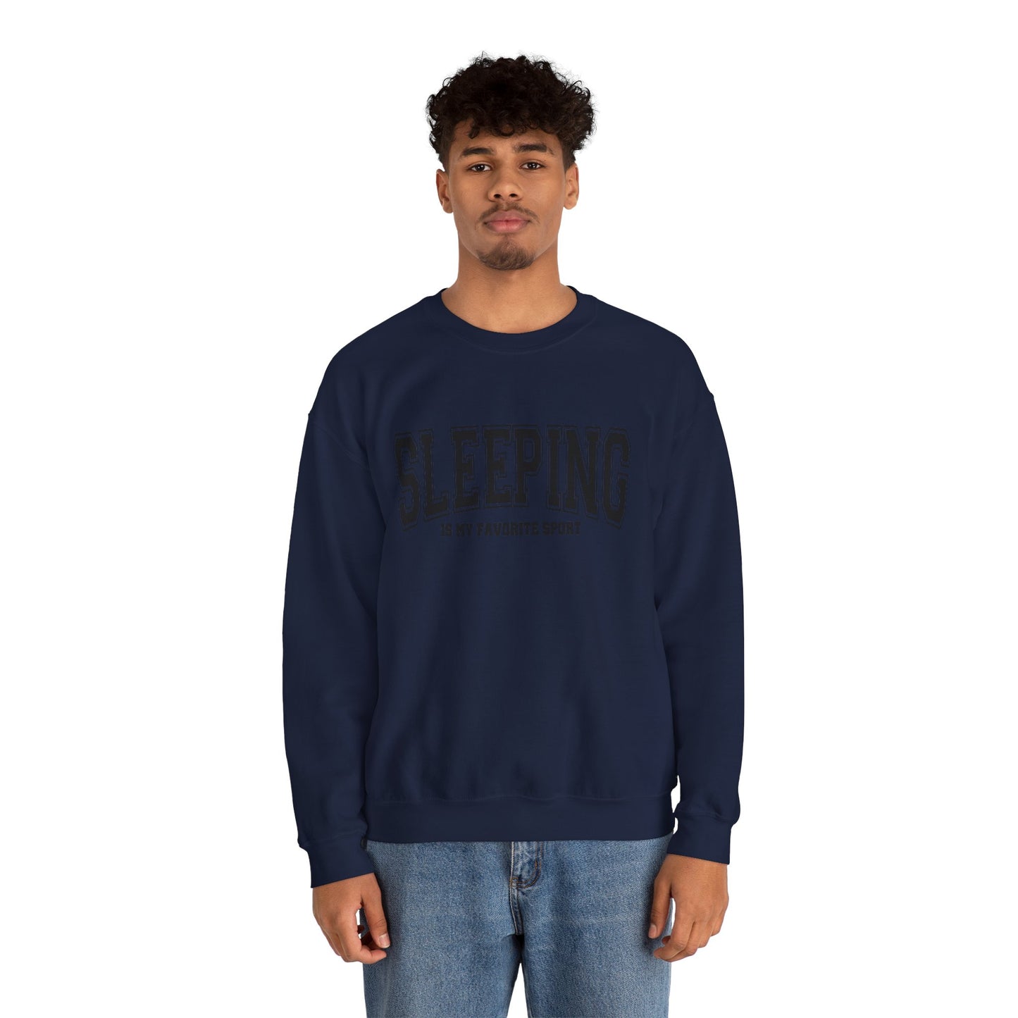 Cozy Unisex Crewneck Sweatshirt - Sleeping is My Favorite Sport, Relaxed Style, Perfect Gift, Lounge Wear, Sleep Lovers