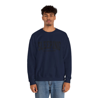 Cozy Unisex Crewneck Sweatshirt - Sleeping is My Favorite Sport, Relaxed Style, Perfect Gift, Lounge Wear, Sleep Lovers