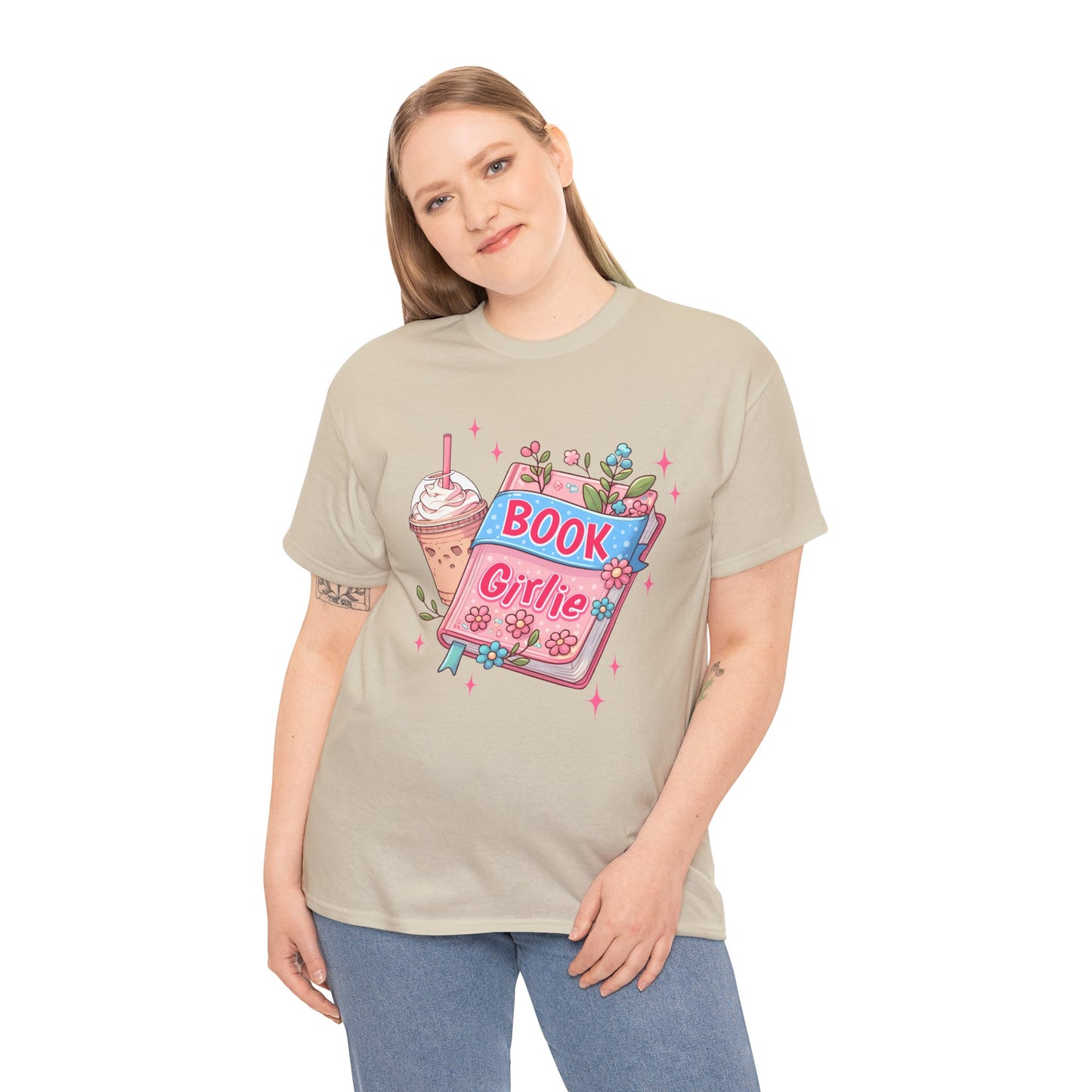 Cute Bookish Girlie Tee - Perfect for Readers, Gifts, Summer Fun, Book Club Shirts, Casual Wear