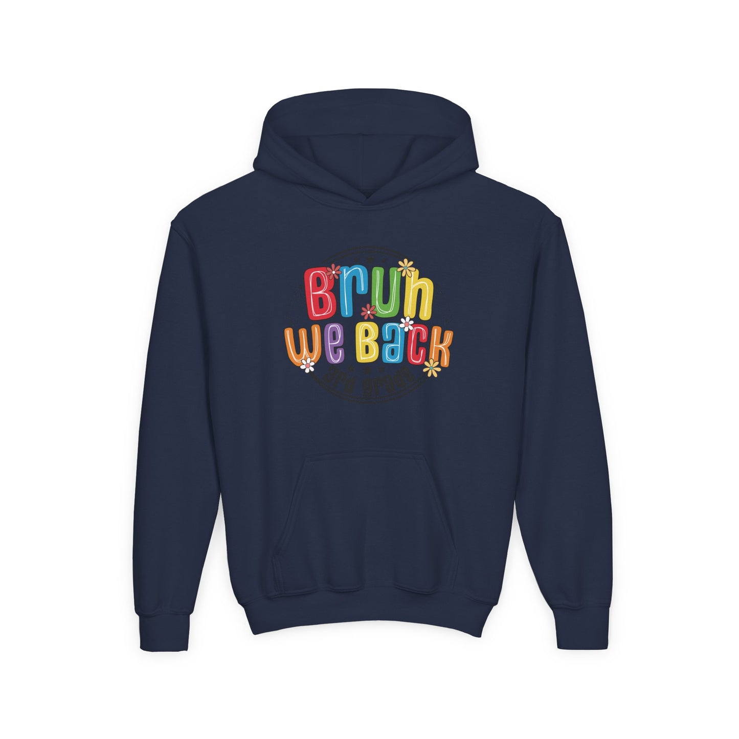 Colorful Youth Hoodie - 3rd Grade "Bruin We Back" Sweatshirt for Kids, Perfect for Back to School, Gift, Everyday Wear, Fun Style, [...]