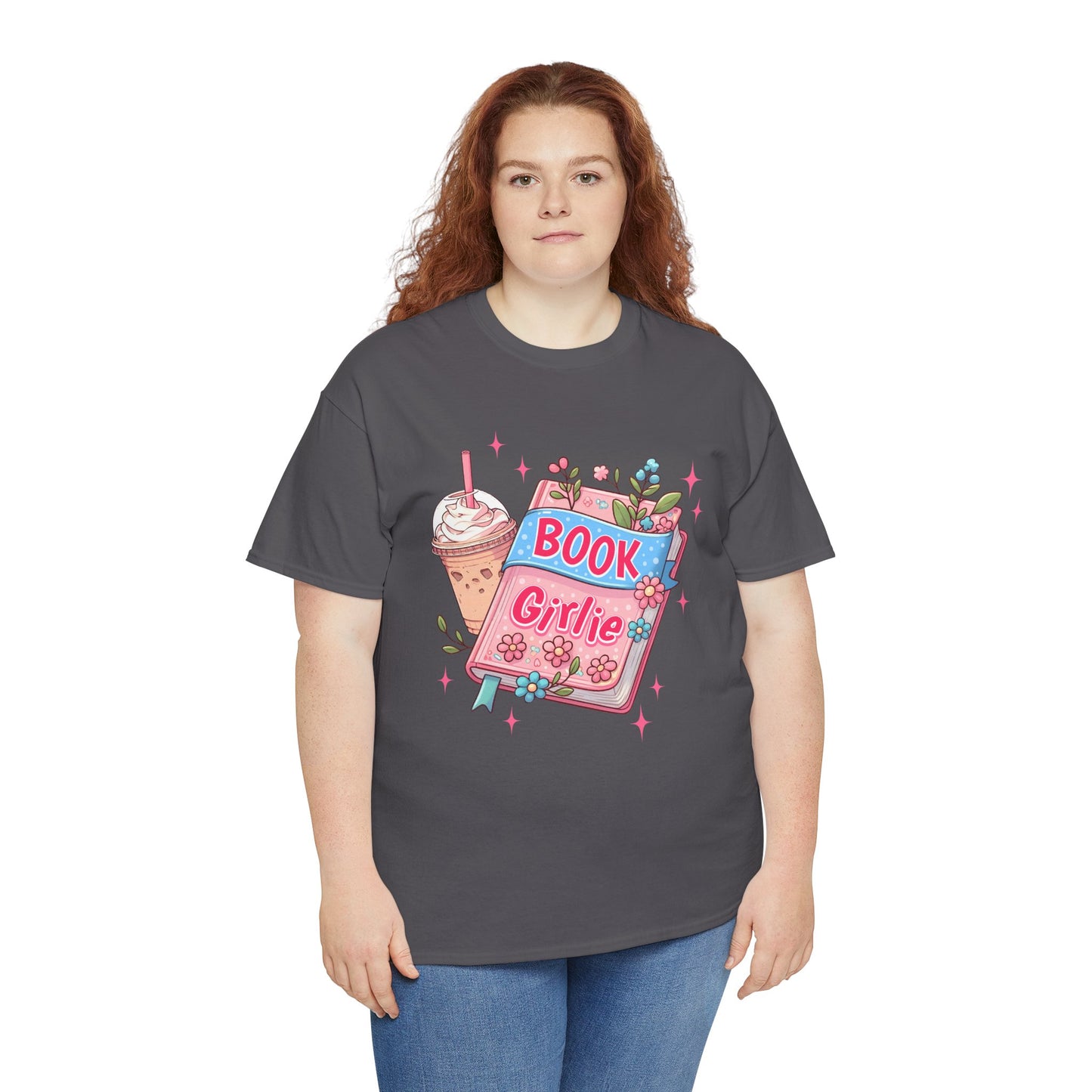 Cute Bookish Girlie Tee - Perfect for Readers, Gifts, Summer Fun, Book Club Shirts, Casual Wear