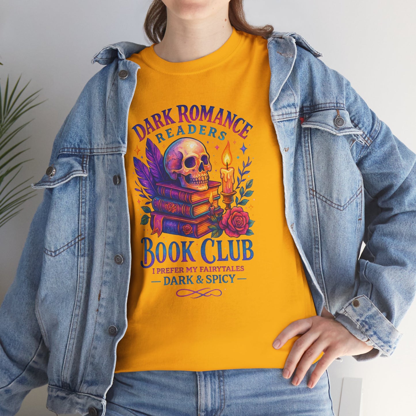 Dark Romance Book Club Tee, Unisex Cotton Graphic Tee, Ideal Gift for Readers, Cozy Bookworm Apparel, Great for Book Lovers, Nerdy T-Shirt