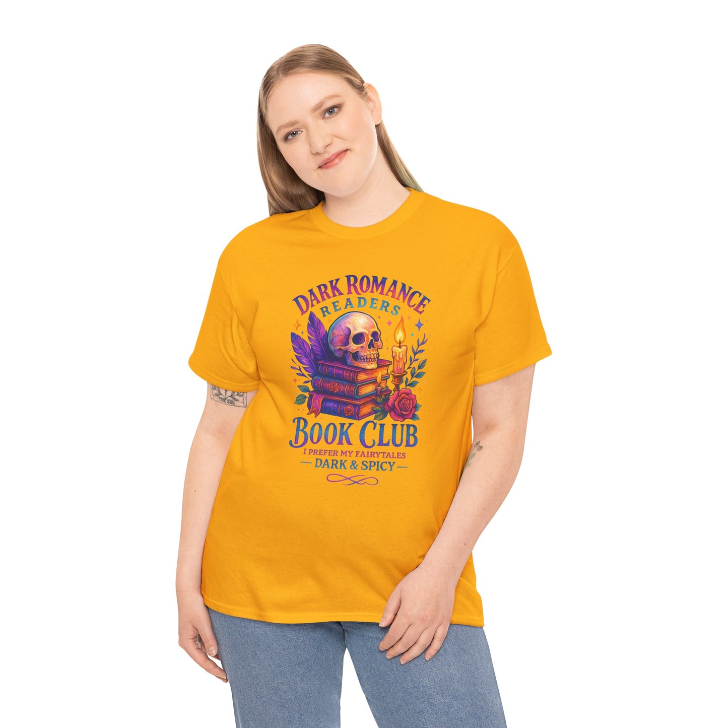 Dark Romance Book Club Tee, Unisex Cotton Graphic Tee, Ideal Gift for Readers, Cozy Bookworm Apparel, Great for Book Lovers, Nerdy T-Shirt