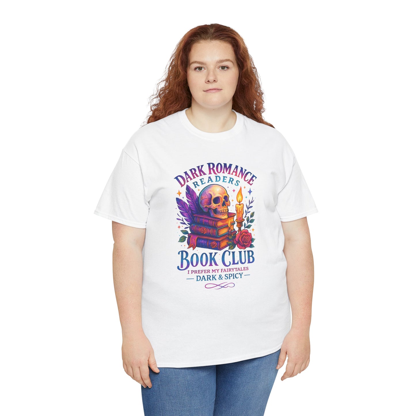 Dark Romance Book Club Tee, Unisex Cotton Graphic Tee, Ideal Gift for Readers, Cozy Bookworm Apparel, Great for Book Lovers, Nerdy T-Shirt