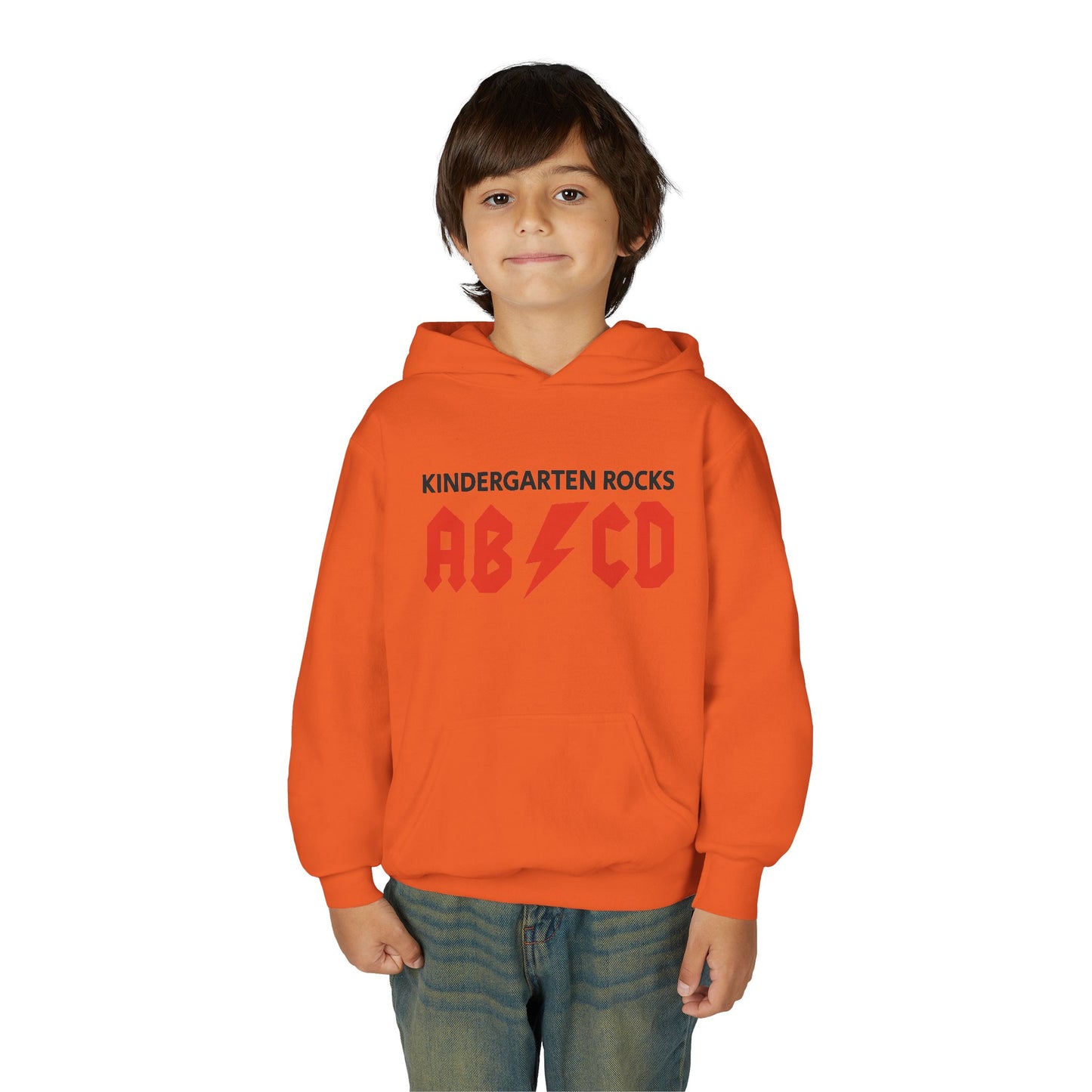 Kindergarten Rocks ABCD Youth Heavy Blend Hooded Sweatshirt
