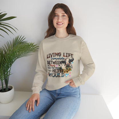 Inspirational Crewneck Sweatshirt, Cozy Apparel, Gifts for Her, Motivational Wear, Casual Outfit, Birthday Gift, Fall Fashion