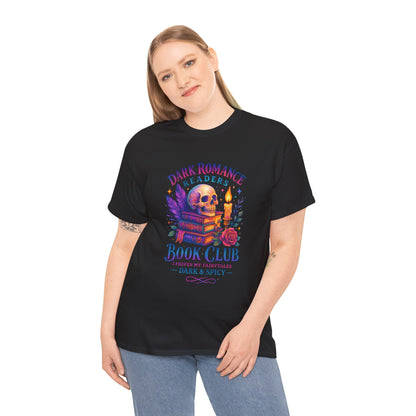 Dark Romance Book Club Tee, Unisex Cotton Graphic Tee, Ideal Gift for Readers, Cozy Bookworm Apparel, Great for Book Lovers, Nerdy T-Shirt
