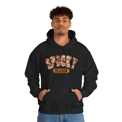 Spooky Season Unisex Hooded Sweatshirt, Casual Wear, Gifts for Athletes, Cozy Streetwear, Sports Lover Apparel, Fall Fashion