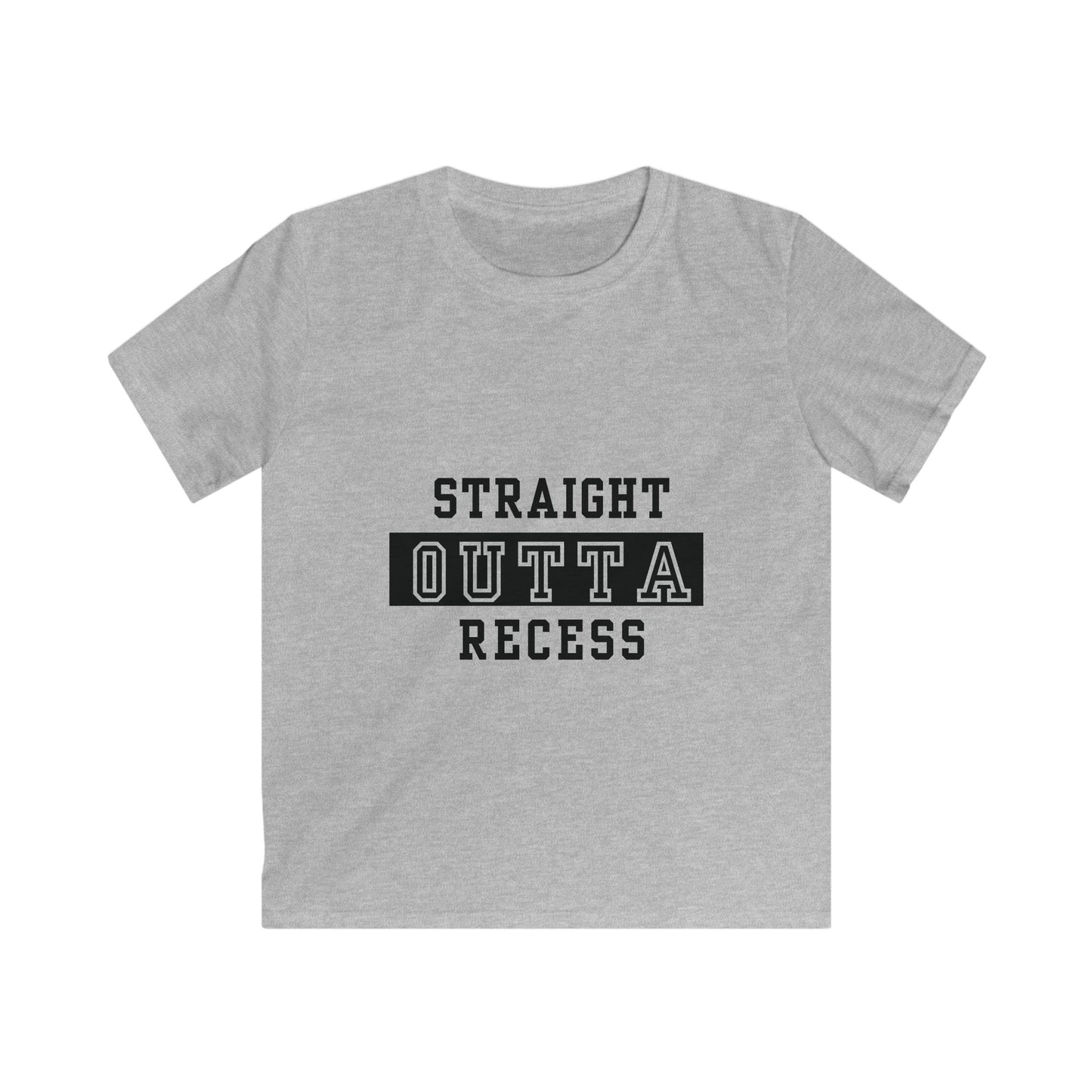 Straight Outta Recess, Fun Kids Shirt, School Spirit Tee, Playful Gift for Children, Back to School Apparel