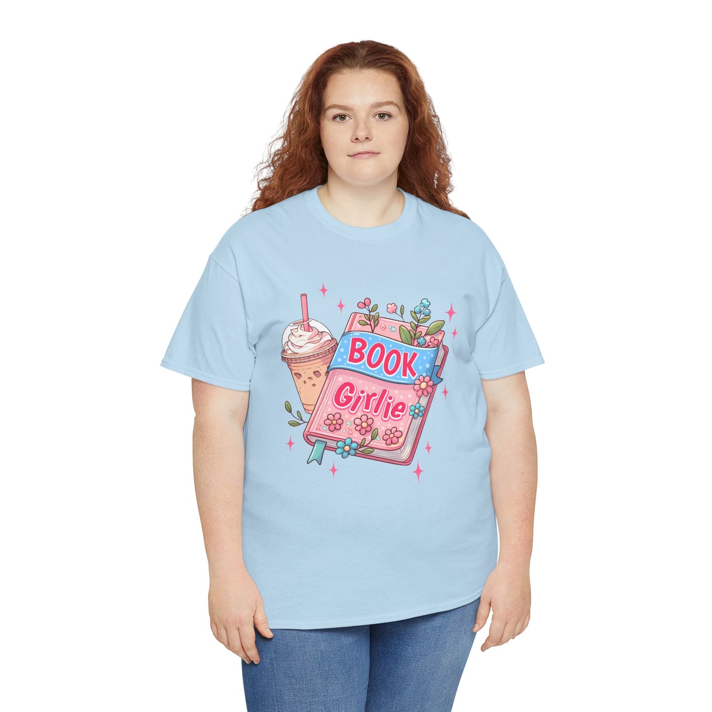 Cute Bookish Girlie Tee - Perfect for Readers, Gifts, Summer Fun, Book Club Shirts, Casual Wear