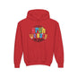 Colorful 1st Grade Hooded Sweatshirt, Back to School Gift, Youth Sweatshirt, Cheerful Hoodie for Kids, Fun Kids Apparel, Birthday Gift