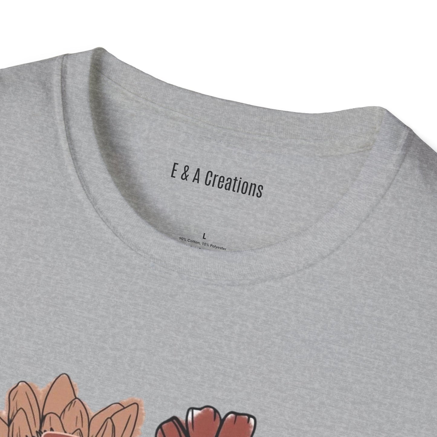 Floral Fur Mama T-Shirt, Mother's Day Gift, Relaxed Fit Tee, Comfortable Everyday Wear, Unique Floral Design, Gift for Her