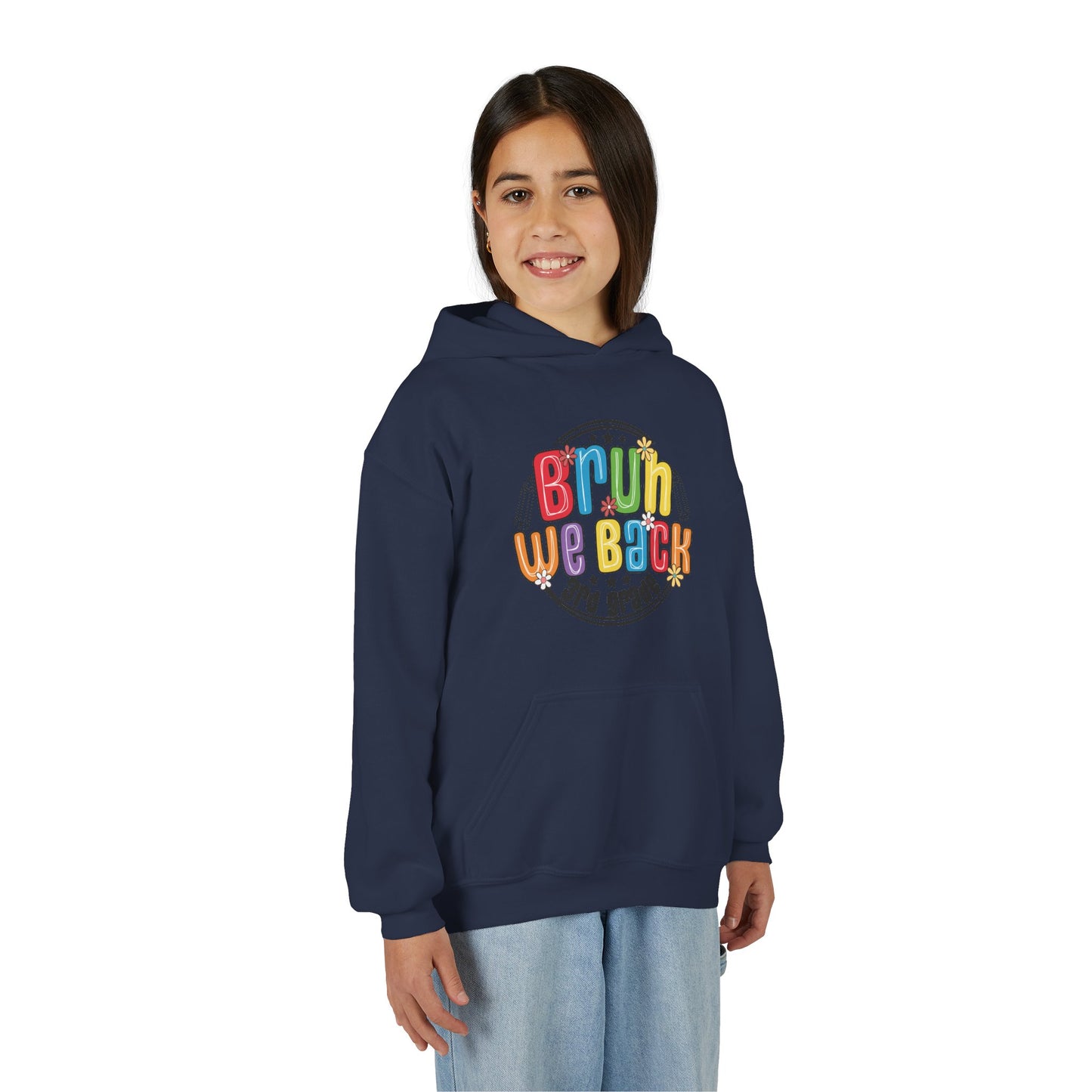 Colorful Youth Hoodie - 3rd Grade "Bruin We Back" Sweatshirt for Kids, Perfect for Back to School, Gift, Everyday Wear, Fun Style, [...]