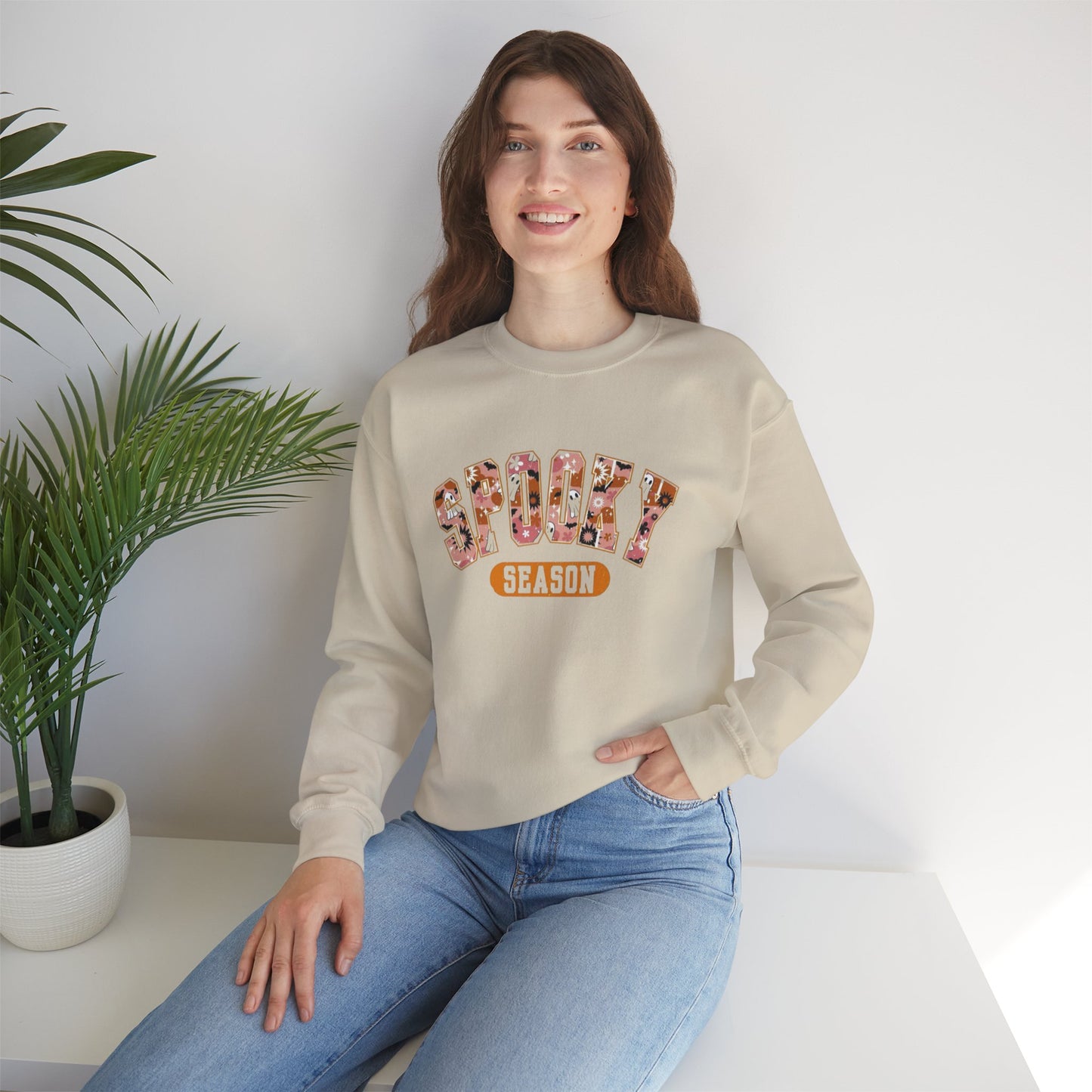 Spooky Season Crewneck Sweatshirt, Halloween Apparel, Cozy Unisex Sweatshirt, Fall Fashion, Halloween Gift