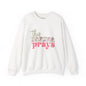 This Mama Prays Crewneck Sweatshirt, Cozy Mom Sweatshirt, Prayer Sweatshirt, Gift for Mom, Mother's Day Apparel, Unisex Sweatshirt