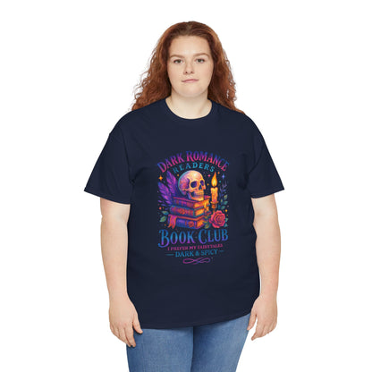 Dark Romance Book Club Tee, Unisex Cotton Graphic Tee, Ideal Gift for Readers, Cozy Bookworm Apparel, Great for Book Lovers, Nerdy T-Shirt