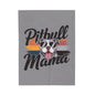 Cozy Pitbull Mama Plush Blanket, Pet Lover Gift, Home Decor, Birthday Present, Dog Themed Blanket, Warm Throw