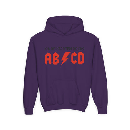 Kindergarten Rocks ABCD Youth Heavy Blend Hooded Sweatshirt