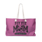 Pittie Mom Weekender Bag - Perfect for Travelers, Dog Lovers, Gifts for Mother's Day, Pet Lovers' Essentials, Stylish Tote Bag