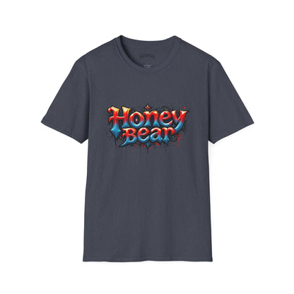 Honey Bear Graphic T-Shirt, Unisex Tee, Cool Casual Wear, Gift for Bear Lovers, Streetwear Style, Trendy Summer Top