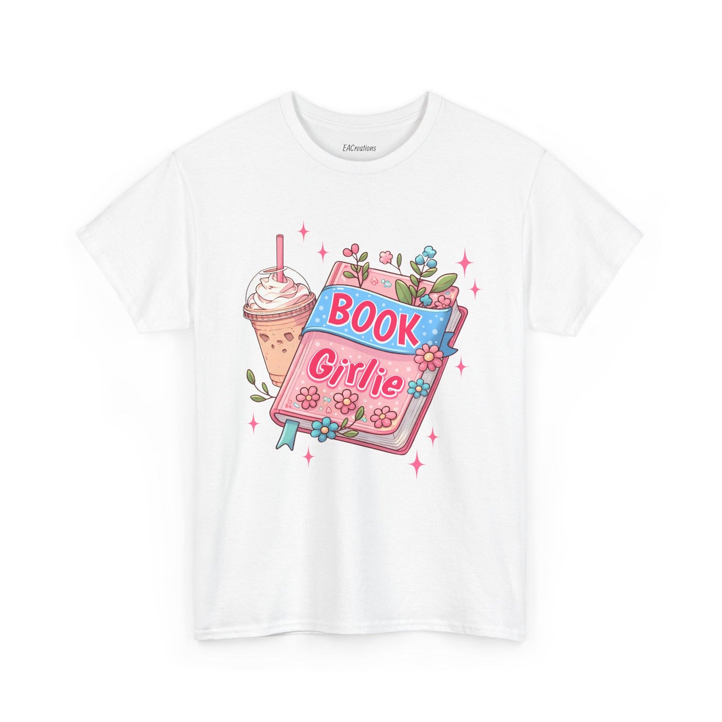 Cute Bookish Girlie Tee - Perfect for Readers, Gifts, Summer Fun, Book Club Shirts, Casual Wear