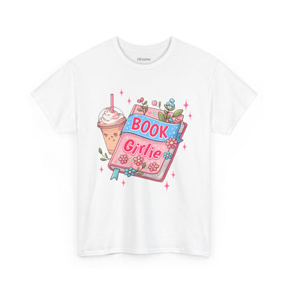 Cute Bookish Girlie Tee - Perfect for Readers, Gifts, Summer Fun, Book Club Shirts, Casual Wear