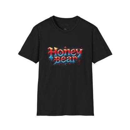 Honey Bear Graphic T-Shirt, Unisex Tee, Cool Casual Wear, Gift for Bear Lovers, Streetwear Style, Trendy Summer Top