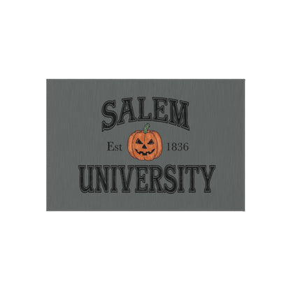 Halloween Outdoor Rug, Salem University Decor, Fall Entrance Mat, Pumpkin Welcome Mat, Outdoor Halloween Decoration