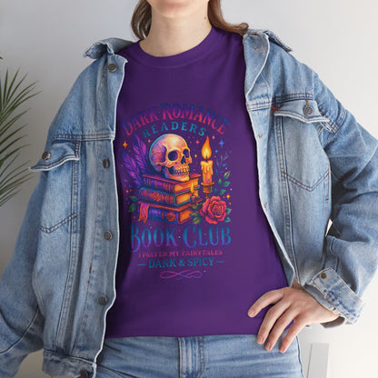 Dark Romance Book Club Tee, Unisex Cotton Graphic Tee, Ideal Gift for Readers, Cozy Bookworm Apparel, Great for Book Lovers, Nerdy T-Shirt
