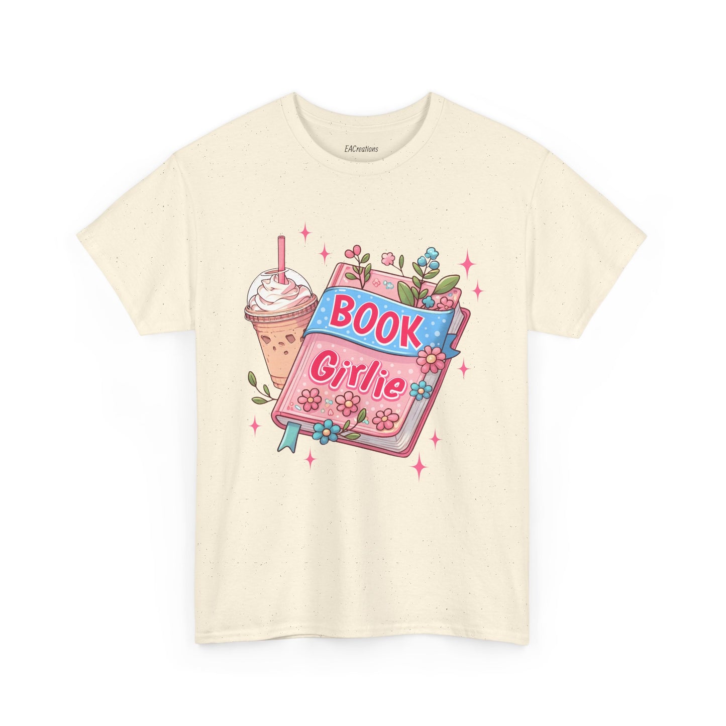Cute Bookish Girlie Tee - Perfect for Readers, Gifts, Summer Fun, Book Club Shirts, Casual Wear
