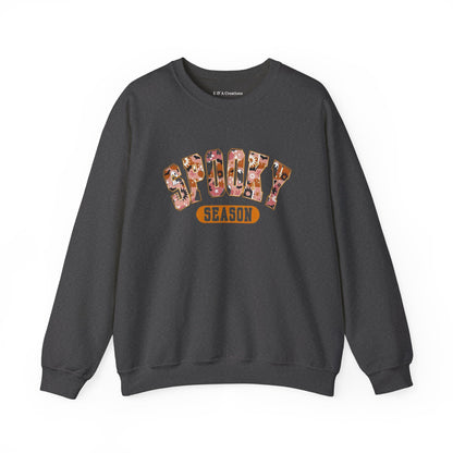 Spooky Season Crewneck Sweatshirt, Halloween Apparel, Cozy Unisex Sweatshirt, Fall Fashion, Halloween Gift