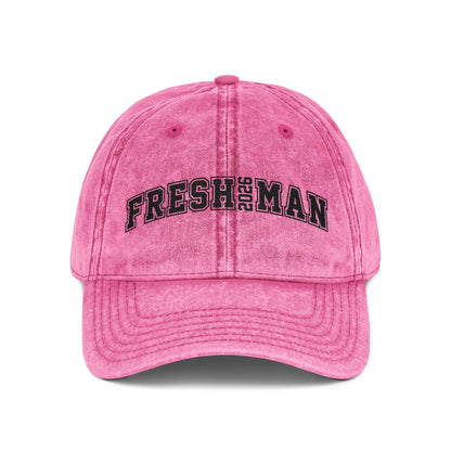 Vintage Embroidered Cap - Freshman 2023 Hat, Casual Summer Accessory, Trendy Gift for Students, College Essentials, Graduation Cap