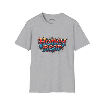 Honey Bear Graphic T-Shirt, Unisex Tee, Cool Casual Wear, Gift for Bear Lovers, Streetwear Style, Trendy Summer Top