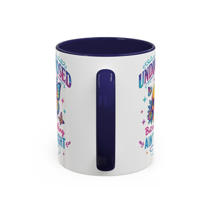 Undiagnosed Vibes Coffee Mug, Bohemian Coffee Cup, Unique Gift for Mental Health Awareness, Colorful Skull Design, Fun Drinking Mug