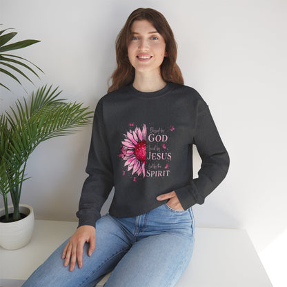 Floral Faith Sweatshirt: Inspire Your Spirit with God, Jesus, Inspirational Gift, Christian Apparel, Cozy Outfit