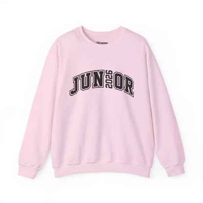 Junior 2026 Crewneck Sweatshirt | Trendy Unisex Gift for Graduates | Cozy Casual Wear | Class of 2026 Apparel | Back to School Fashion