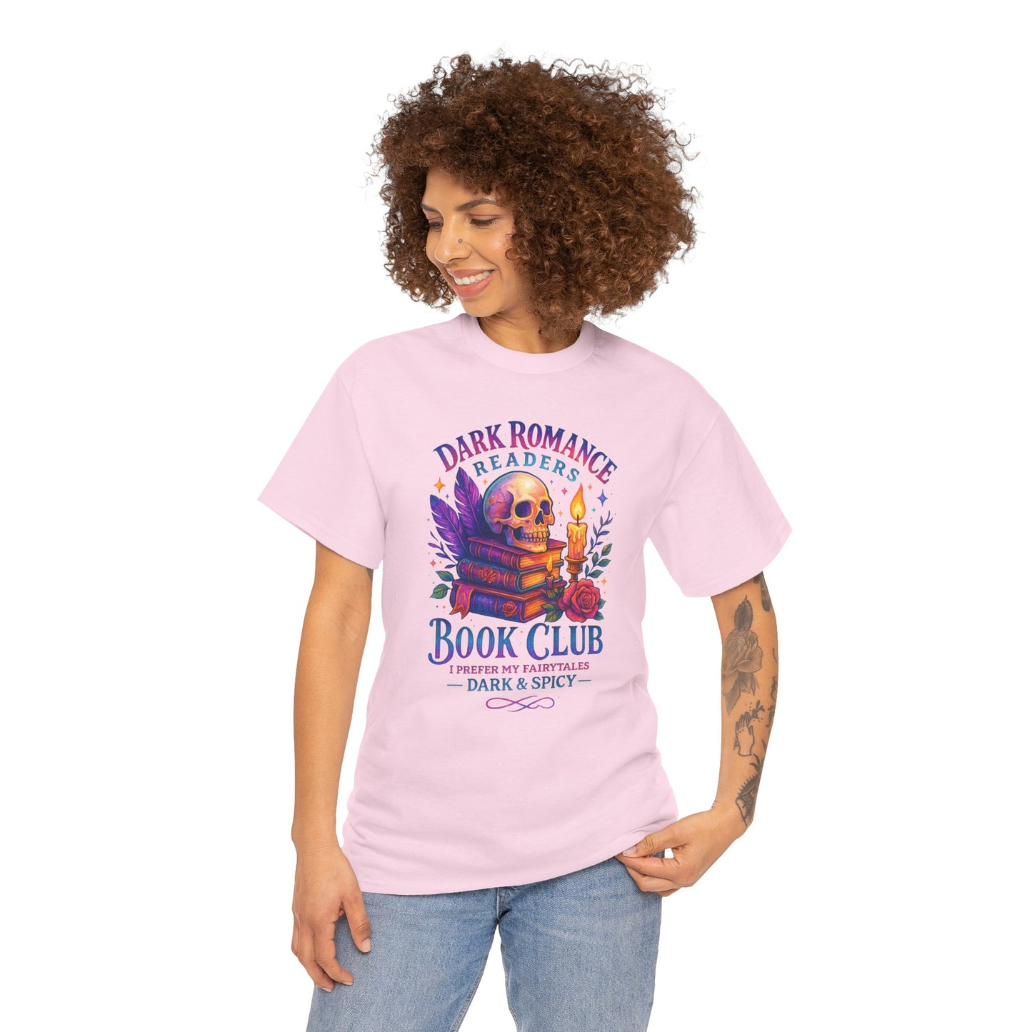 Dark Romance Book Club Tee, Unisex Cotton Graphic Tee, Ideal Gift for Readers, Cozy Bookworm Apparel, Great for Book Lovers, Nerdy T-Shirt